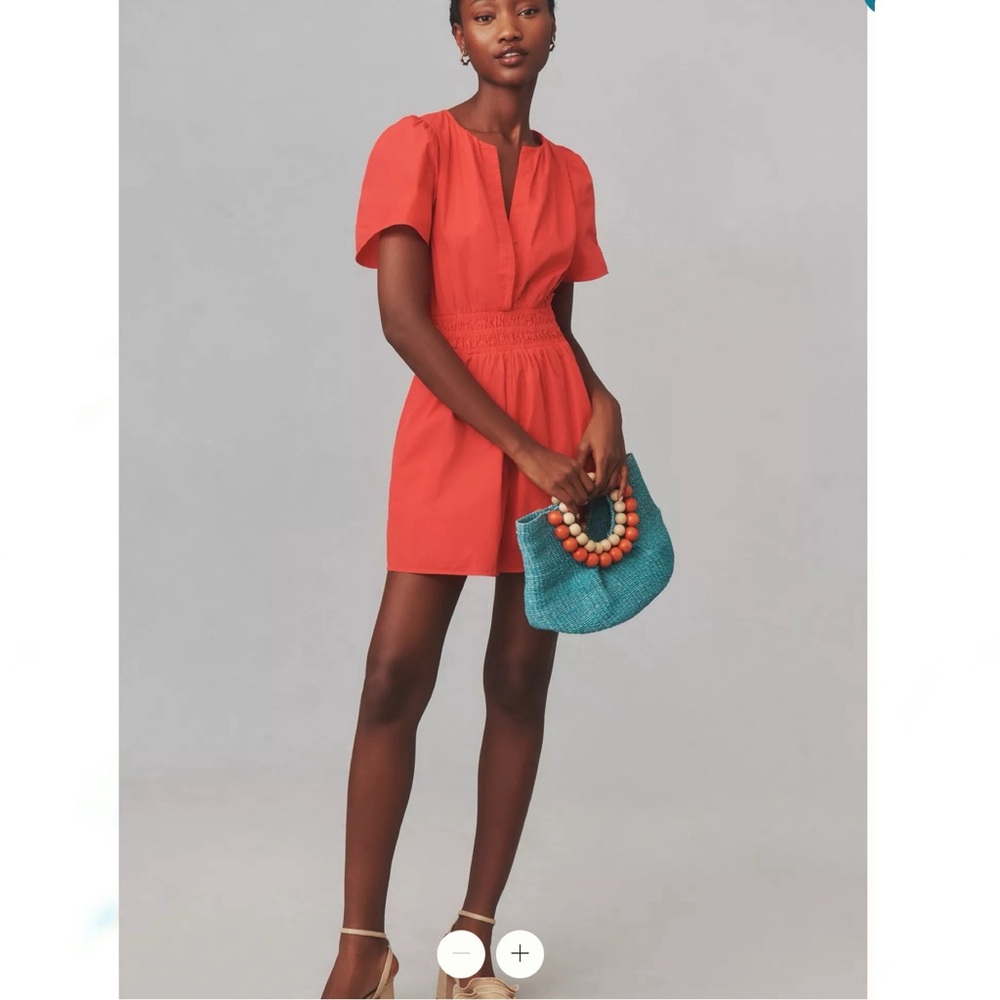 Anthropologie Somerset Romper Poplin Edition